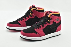 Air Jordan 1 High Zoom Comfort Fireberry Hyper Pink White Black AJ1 Womens And Mens Shoes CT0978 601 