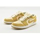 Air Jordan 1 Low Corduroy Suede Yellow Beige White AJ1 Womens And Mens Shoes DH7820 700