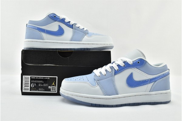 Air Jordan 1 Low Mighty Swoosher Blue White AJ1 Womens And Mens Shoes  DM5442 040