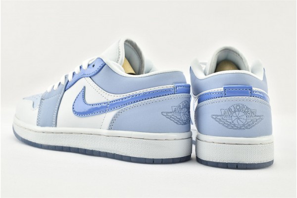 Air Jordan 1 Low Mighty Swoosher Blue White AJ1 Womens And Mens Shoes  DM5442 040