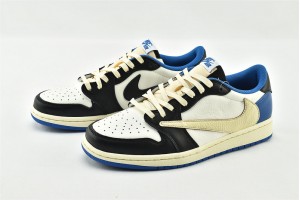 Air Jordan 1 Low OG White Blue Royal Blue AJ1 Mens Shoes DM7866 140 