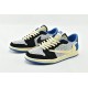 Air Jordan 1 Low White Black Blue AJ1 Mens Skateboard Shoes DM1866 140