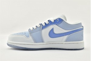 Air Jordan 1 Low Mighty Swoosher Blue White AJ1 Womens And Mens Shoes  DM5442 040 