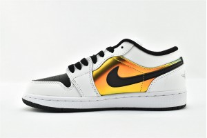 Air Jordan 1 Low SE White Black Gold Sneakers AJ1 Womens Shoes CV9844 109 