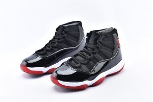 Air Jordan 11 Retro Bred Release White Black Varsity Red Mens High Shoes 378037 061 