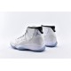 Air Jordan 11 Retro Legend Blue Mens AJ11 White Blue High Shoes 378037 117