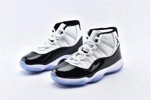 Air Jordan 11 Retro White Black Concord Sneaker Mens High Shoes 378037 100 