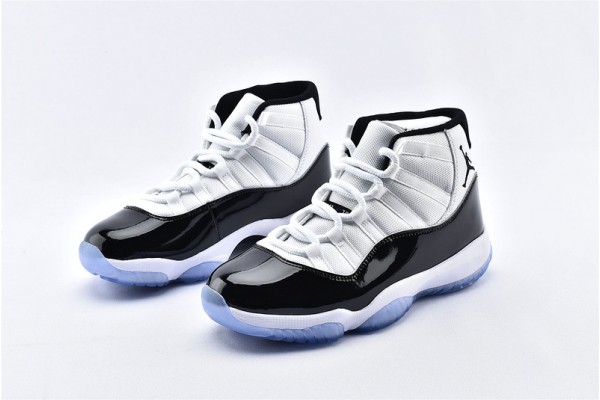 Air Jordan 11 Retro White Black Concord Sneaker Mens High Shoes 378037 100