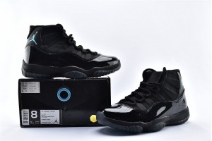 Air Jordan Retro 11 Black Gamma Blue Varsity Bred Mens High Shoes 378037 006 