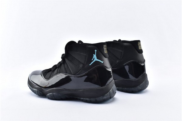 Air Jordan Retro 11 Black Gamma Blue Varsity Bred Mens High Shoes 378037 006