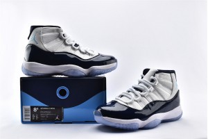 Nike Air Jordan 11 Midnight Navy White Black Mens High Shoes 378037 123 