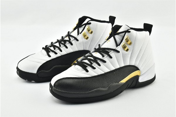 Air Jordan 12 Royalty Taxi White Black Metallic Gold AJ12 Mens Shoes CT8013 170