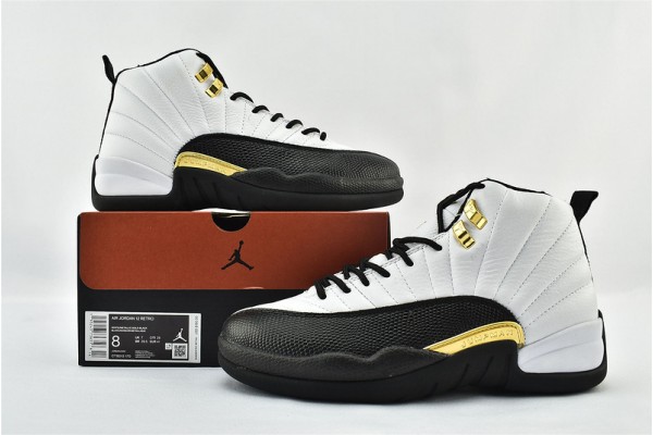 Air Jordan 12 Royalty Taxi White Black Metallic Gold AJ12 Mens Shoes CT8013 170