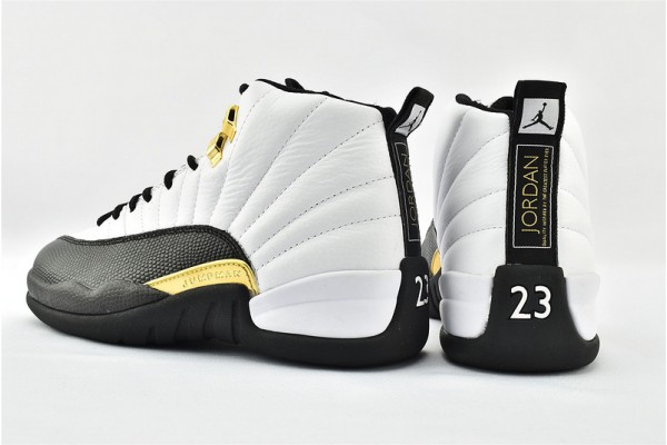 Air Jordan 12 Royalty Taxi White Black Metallic Gold AJ12 Mens Shoes CT8013 170