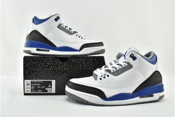 Air Jordan 3 Racer Blue White Black Cement Grey AJ3 Mens Shoes CT8532 145