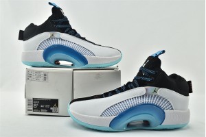 Air Jordan 35 DNA White Blue Black Aj35 Shoes DA2625 103 