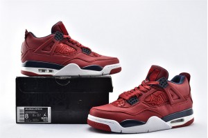 Air Jordan 4 Fiba Gym Red White Metallic Aj4 Womens And Mens Shoes CI1184 617 