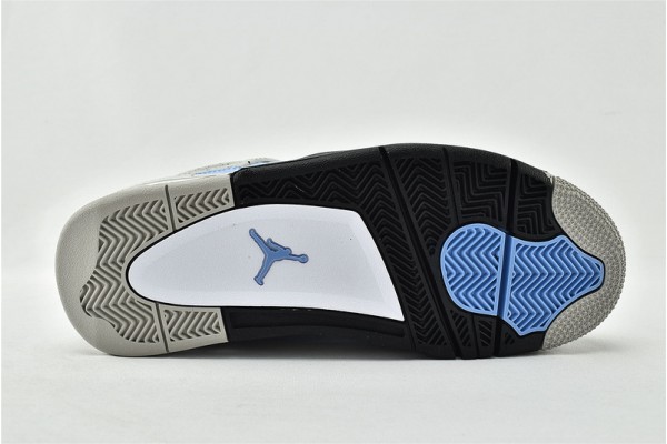 Air Jordan 4 Mens Retro SE University Blue Tech Grey White Black Shoes CT8527 400