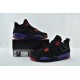 Air Jordan 4 Raptors Black Red Court Purple Mens Shoes aq3816 065
