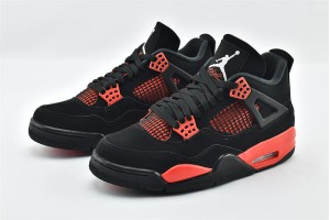 Air Jordan 4 Red Thunder Black Mens Shoes CT8527 016 