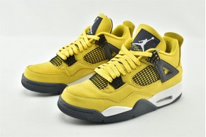 Air Jordan 4 Retro Lightning Tour Yellow Multicolor Mens AJ4 Running Shoes CT8527 700 