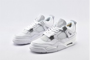 Air Jordan 4 Retro Pure Money White Aj4 Mens Running Shoes 308497 100 