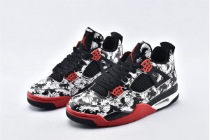 Air Jordan 4 Retro Singles Day Tattoo Aj4 Mens Shoes BQ0897 006 