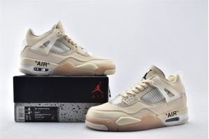 Air Jordan 4 Retro Yellow White Shoes Womens And Mens AJ4 Running Shoes AQ9129 002 