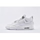 Air Jordan 4 Retro Pure Money White Aj4 Mens Running Shoes 308497 100