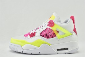 Air Jordan 4 White Lemon Venom Pink Blast Sneakers Womens And Mens AJ4 Shoes CV7808 100 