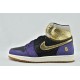 Air Jordan 1 High Kobe Mamba Black Purple Gold 2020 Hot Sell 555088 171 Womens And Mens Shoes