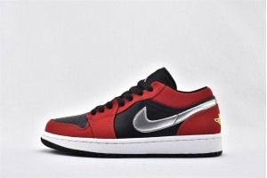 Air Jordan 1 Low Black Green Pulse Gym Red White 553558 036 Womens And Mens Shoes  