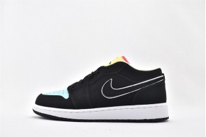Air Jordan 1 Low Pairs Neon With Neon For Spring CK3022 013 Womens And Mens Shoes  