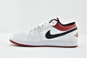 Air Jordan 1 Low White Univeristy Red 2021 Newest 553558 118 Womens And Mens Shoes  
