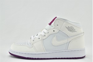 Air Jordan 1 Mid GG Grey Deadly white 555112 ID  Womens And Mens Shoes  