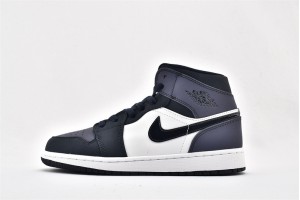 Air Jordan 1 Mid Obsidian Sanded Purple 554724 445 Womens And Mens Shoes  