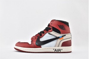 Air Jordan 1 Retro High Off White Chicago AA3834 101 Womens And Mens Shoes  