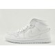 Air Jordan 1 Retro Mid Appears In A Lux White Snakeskin BQ6472 110 Womens And Mens Shoes