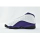 Air Jordan 13 Lakers White Black Court Purple University Gold 414571 105 Womens And Mens Shoes