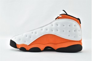 Air Jordan 13 Retro Starfish White Orange 414571 108 Womens And Mens Shoes  