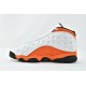 Air Jordan 13 Retro Starfish White Orange 414571 108 Womens And Mens Shoes