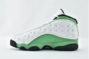 Air Jordan 13 Retro White Lucky Green 414571 113 Womens And Mens Shoes  