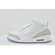 Air Jordan 3 Pure White 136064 111 Womens And Mens Shoes