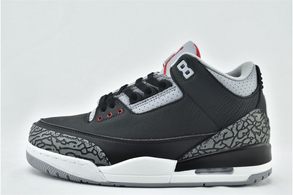 Air Jordan 3 Retro OG Black Cement 854262 001 Womens And Mens Shoes