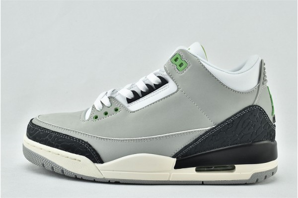 Air Jordan 3 Tinker Light Smoke Grey Chlorophyll Black White Sail 136064 006 Womens And Mens Shoes