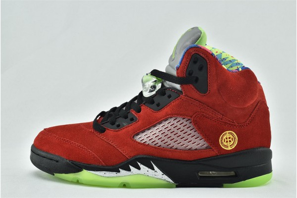 Air Jordan 5 Retro SE What The Red Yellow CZ5725 700 Womens And Mens Shoes