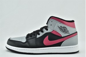 Nike Air Jordan 1 Mid Pink Shadow 554724 059 Womens And Mens Shoes  