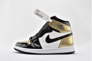 Nike Air Jordan 1 Retro High OG NRG Gold Toe 861428 007 Mens Shoes  
