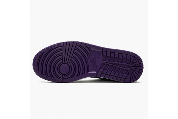 Air Jordan 1 Low Court Purple Women/Men Jordan Sneakers 553558-125