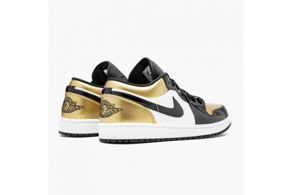 Air Jordan 1 Low Gold Toe Women/Men Jordan Sneakers CQ9447-700